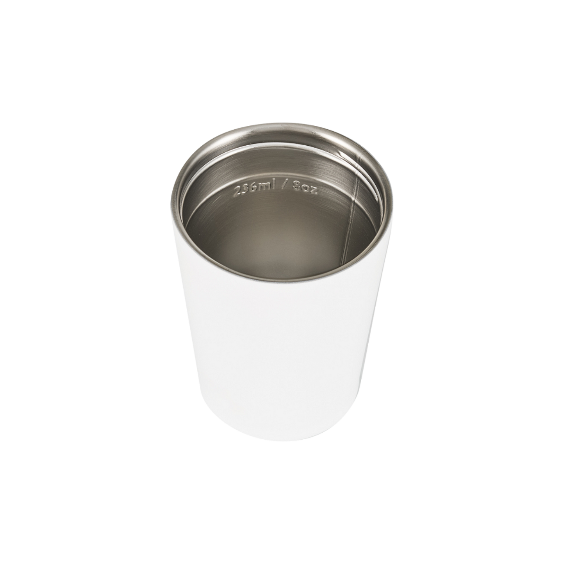 Luna Double Wall Insulated Cup 236ml / 8oz - Brilliant White