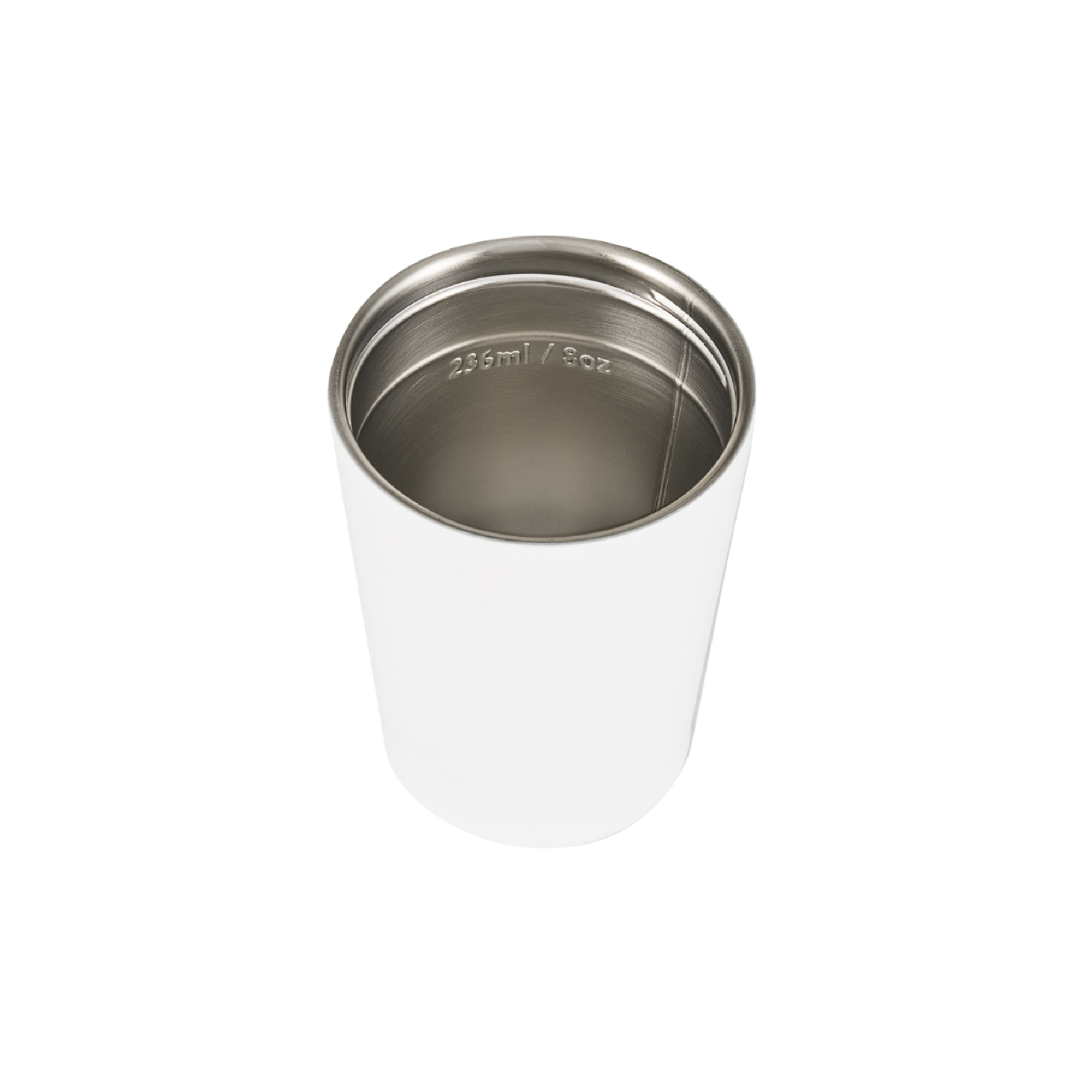 Luna Double Wall Insulated Cup 236ml / 8oz - Brilliant White