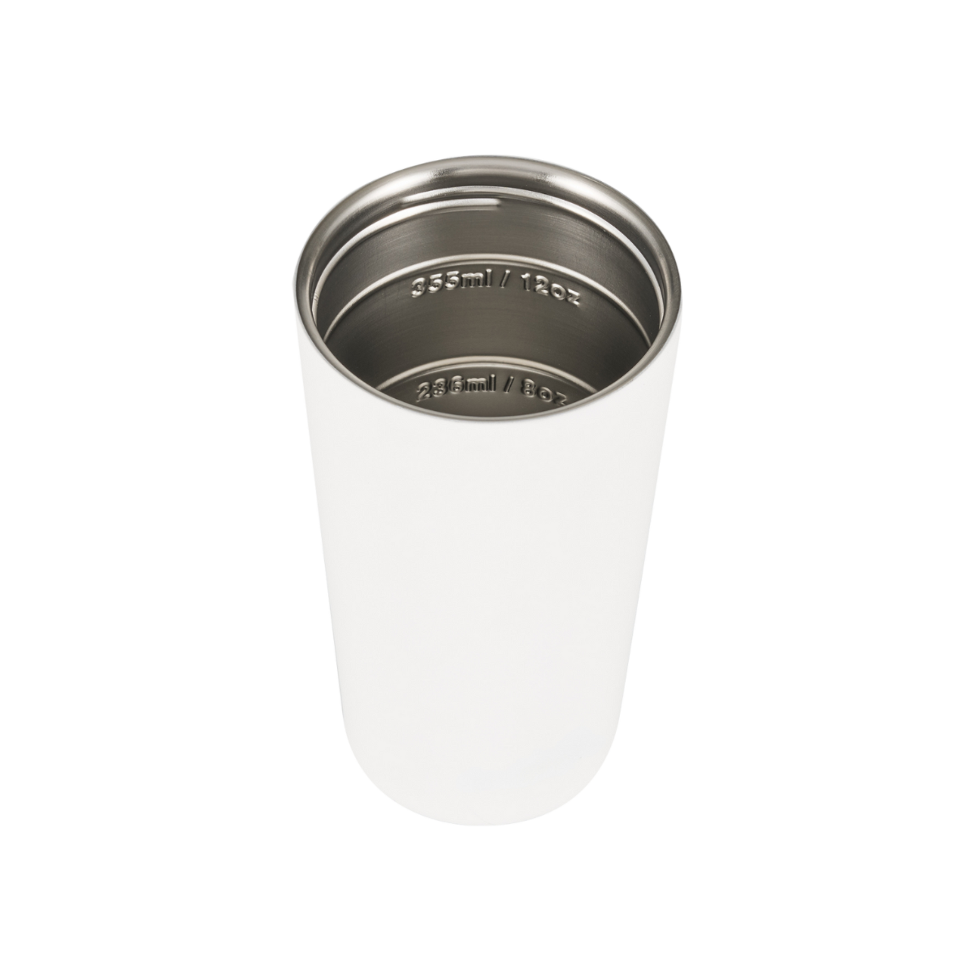 Luna Double Wall Insulated Cup 355ml / 12oz - Brilliant White