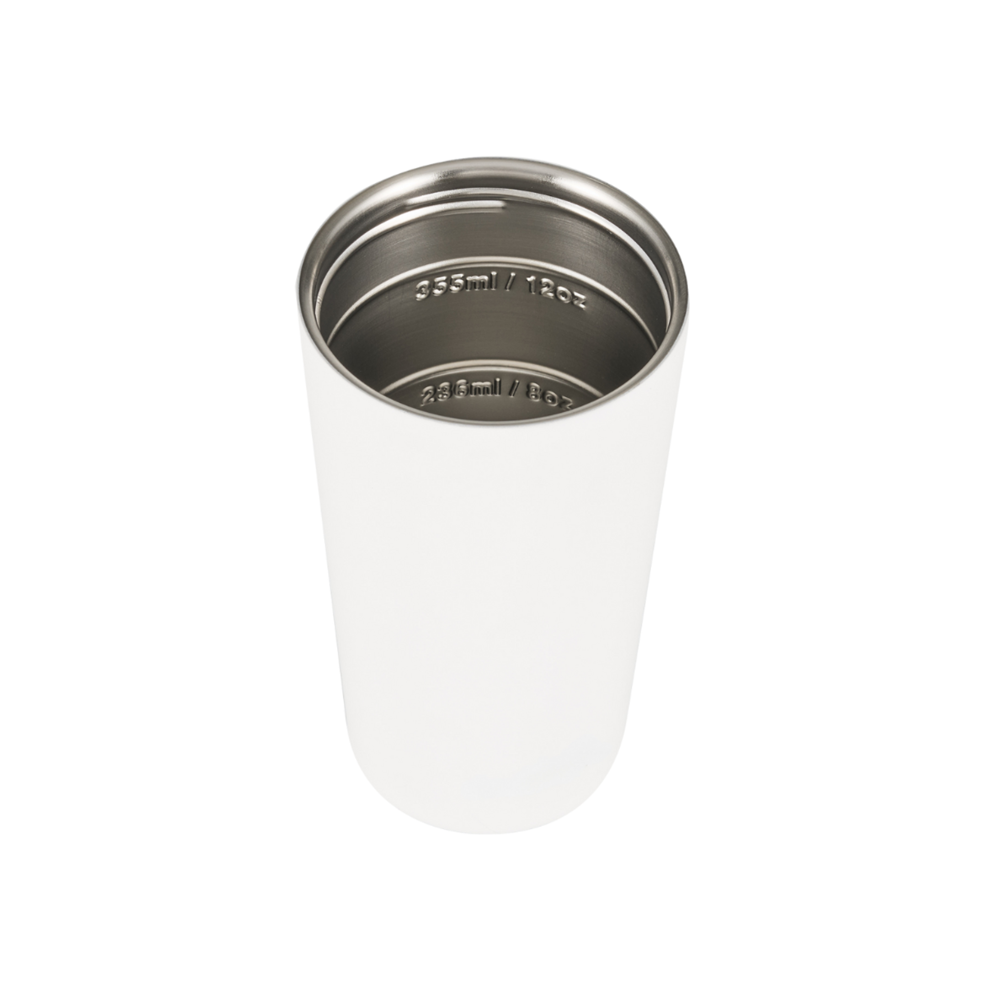 Luna Double Wall Insulated Cup 355ml / 12oz - Brilliant White