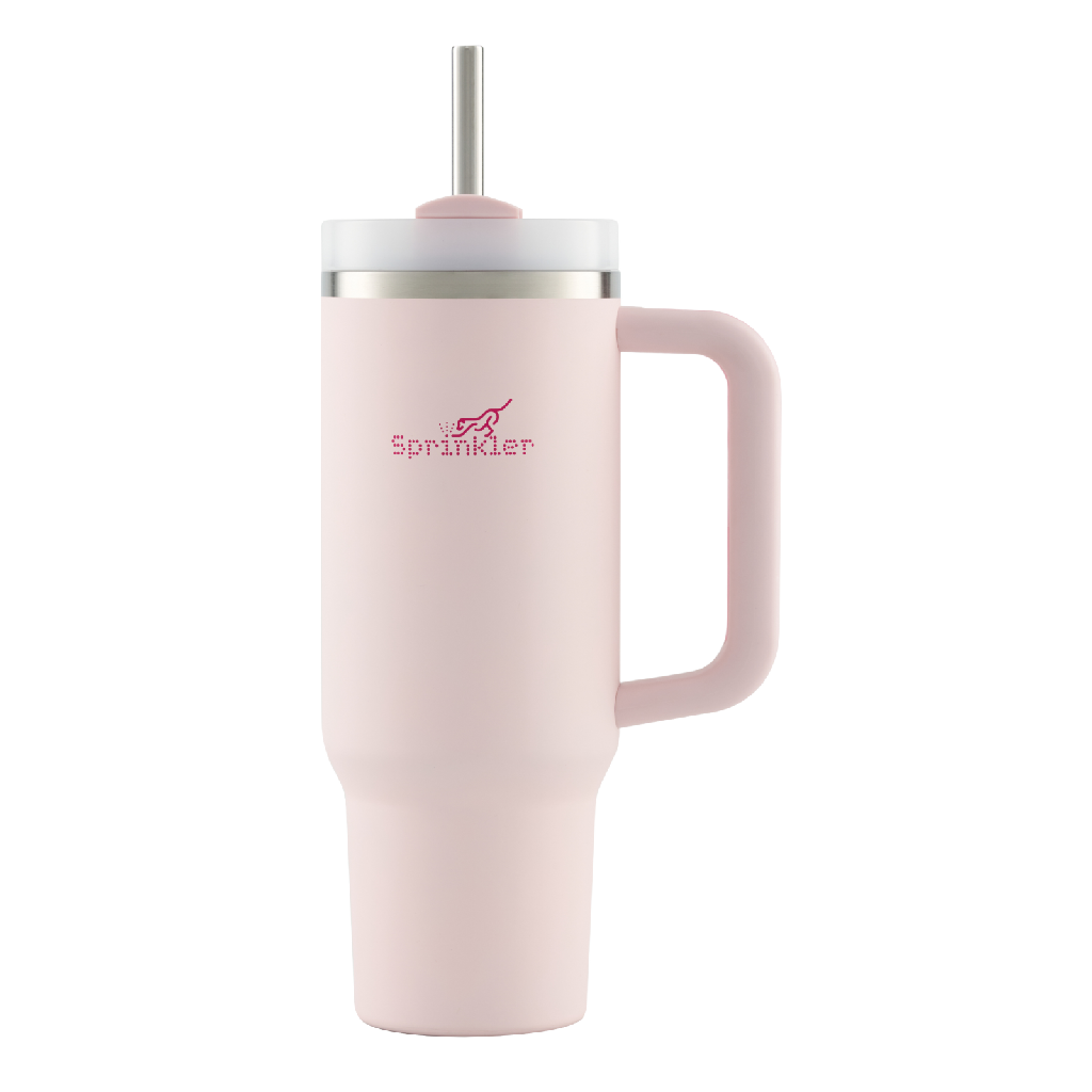 Sunny Insulated Tumbler with Straw Colour Blush pink