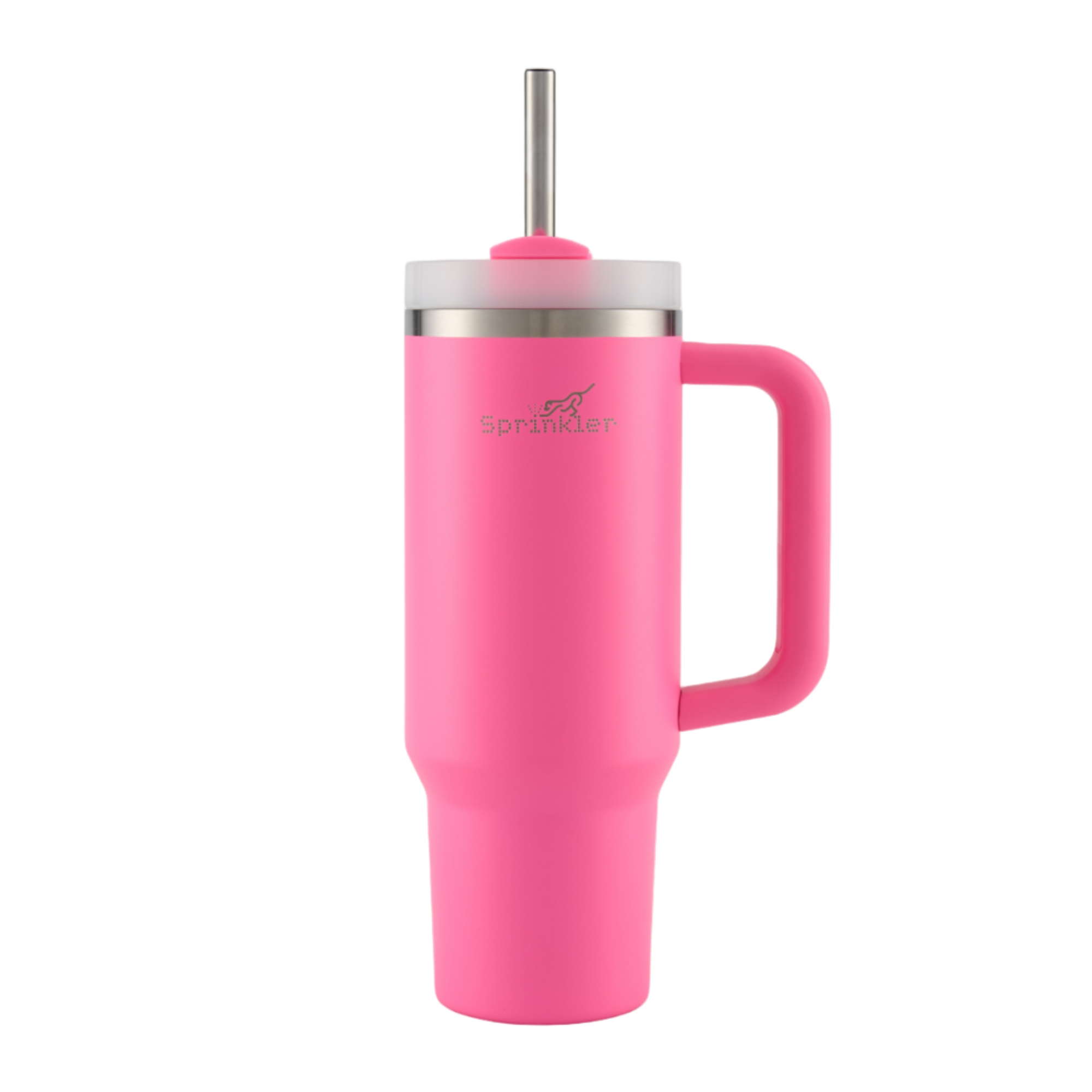 Sprinkler Sunny Insulated Tumbler with Straw Lid 1L - Knockout Pink