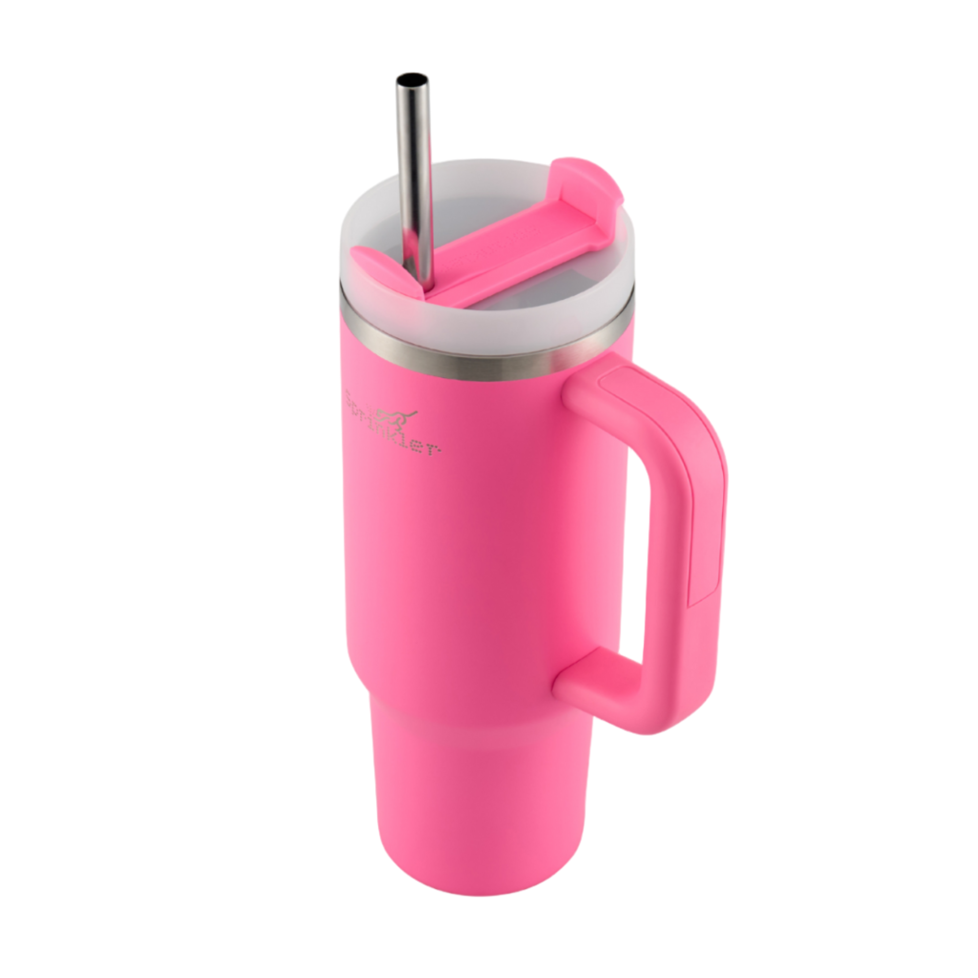 Sprinkler Sunny Insulated Tumbler with Straw Lid 1L - Knockout Pink