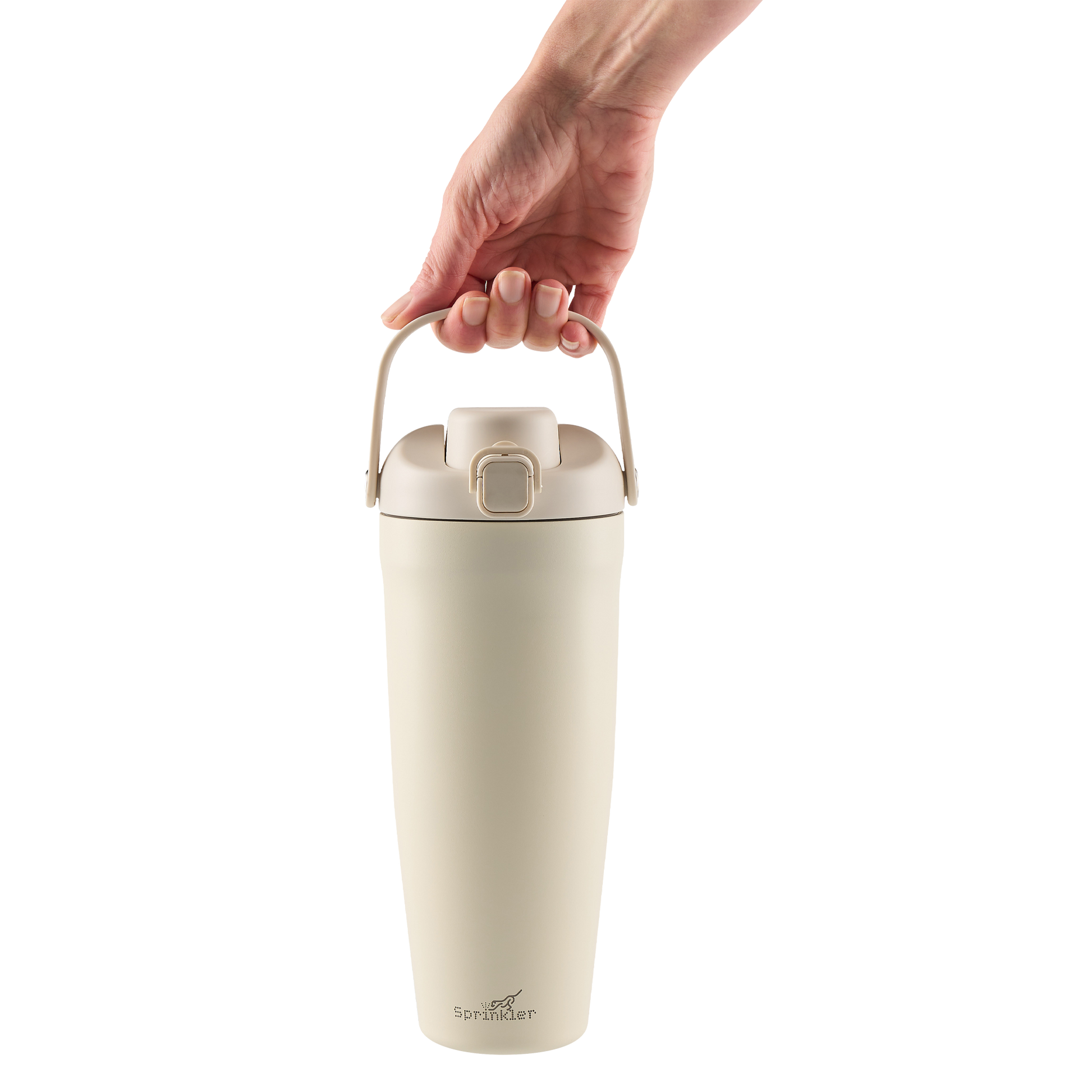 Sprinkler Poppy Insulated Bottle Dual Sip and Chug 950ml - Sand Dune